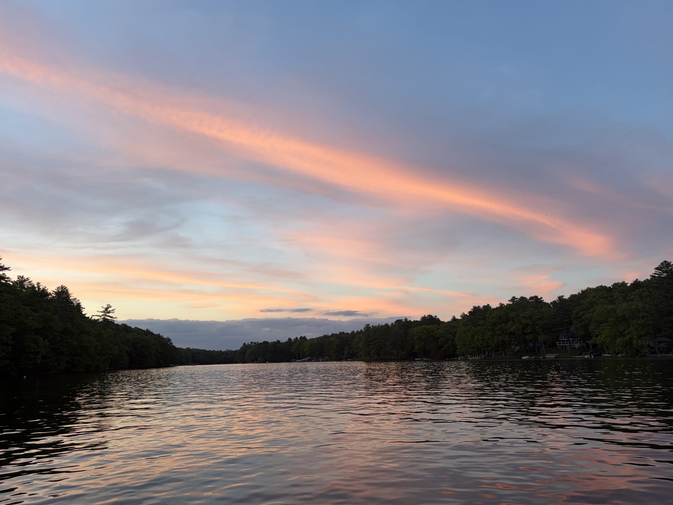 sunset at lake