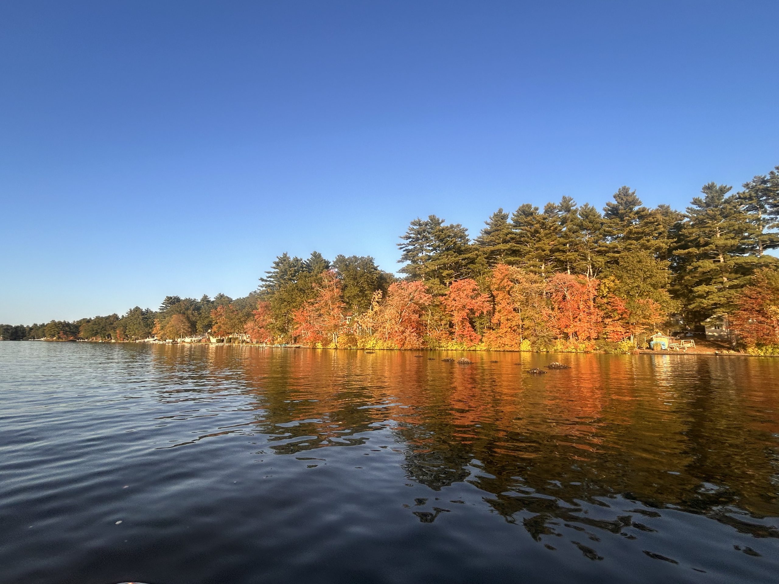 fall at the lake